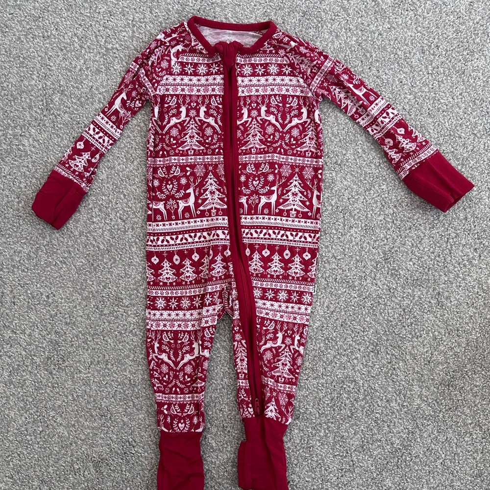 Little Sleepies Festive Holiday Zippie